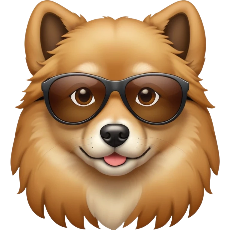 Dog wear sunglasses  emoji