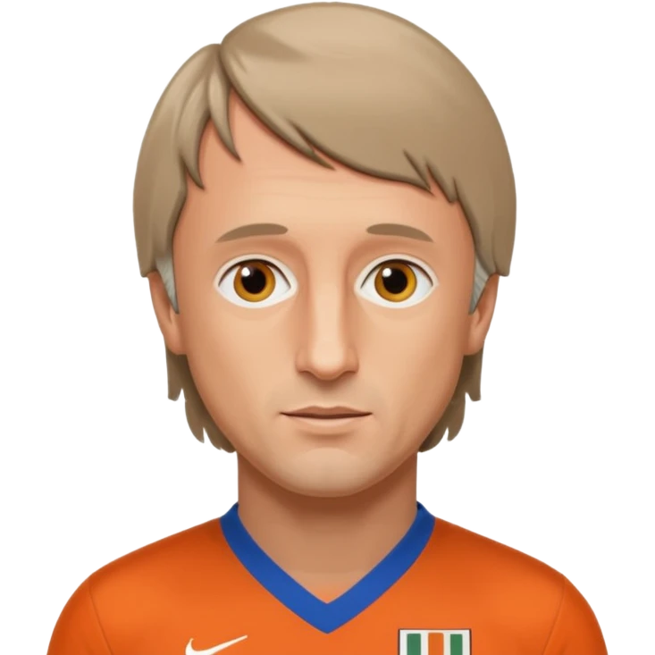 Йохан Кройф в форме сборной Голландии 1974 года booblehead emoji