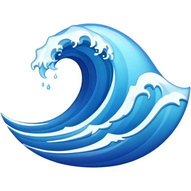 Wave emoji