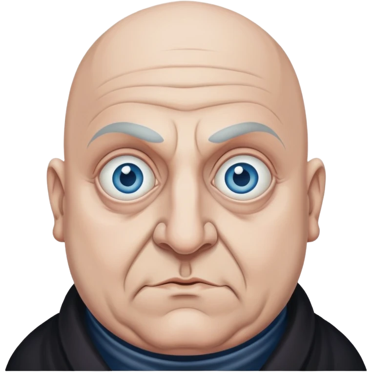 uncle fester, blue eyes emoji