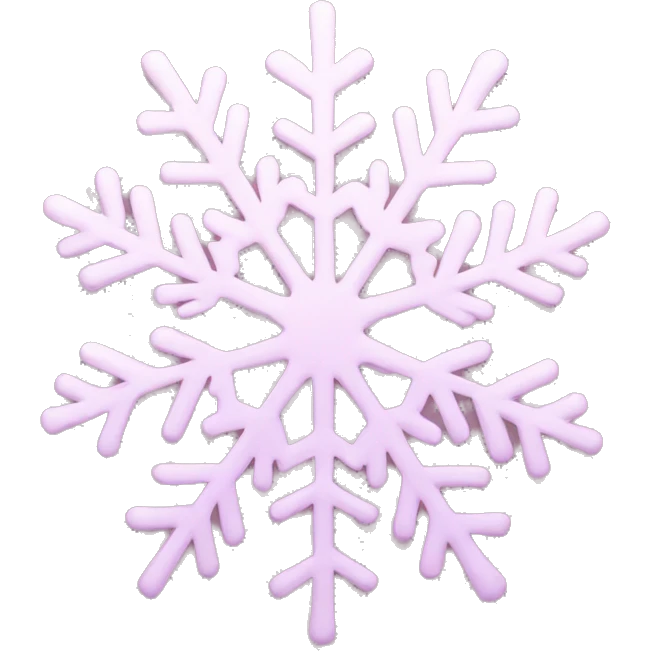 pastel pink snowflake  emoji