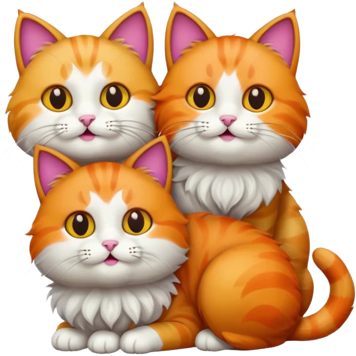 3 cats emoji