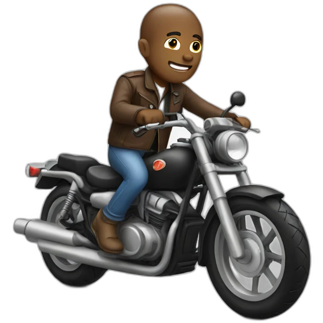 Man on motorbike emoji