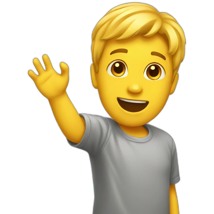 Waving emoji