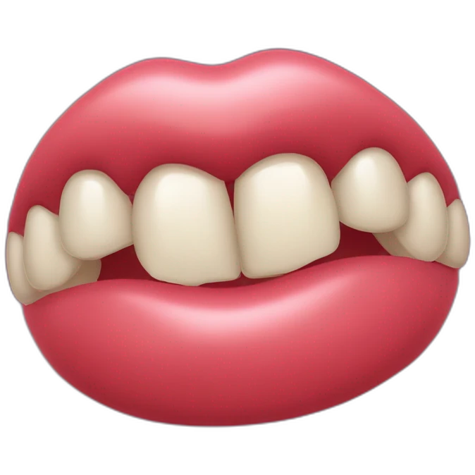 Bouche remplie emoji