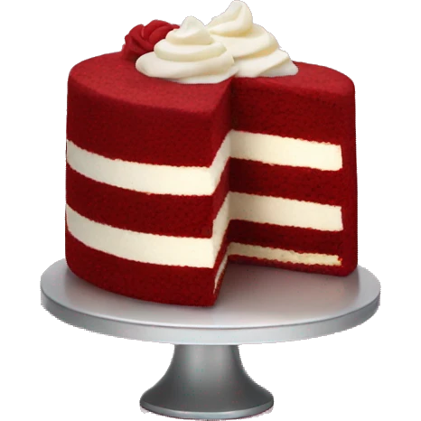 red velvet cake emoji
