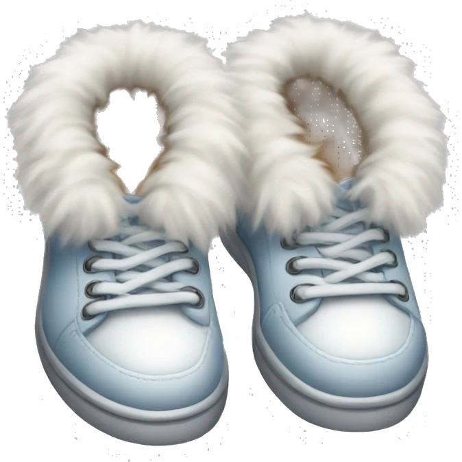 A pair of fluffy shoes emoji