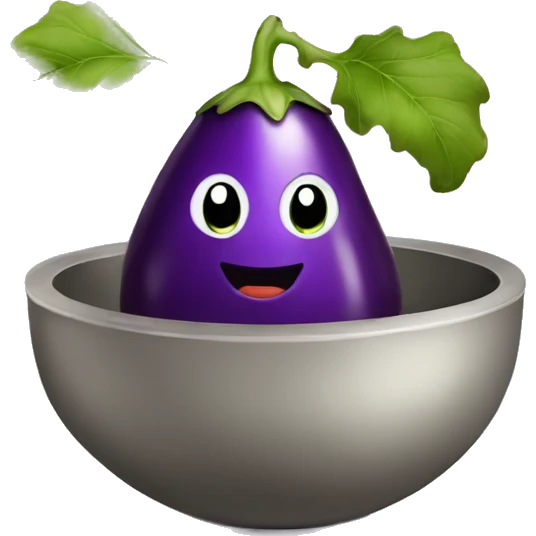 Eggplant pot emoji