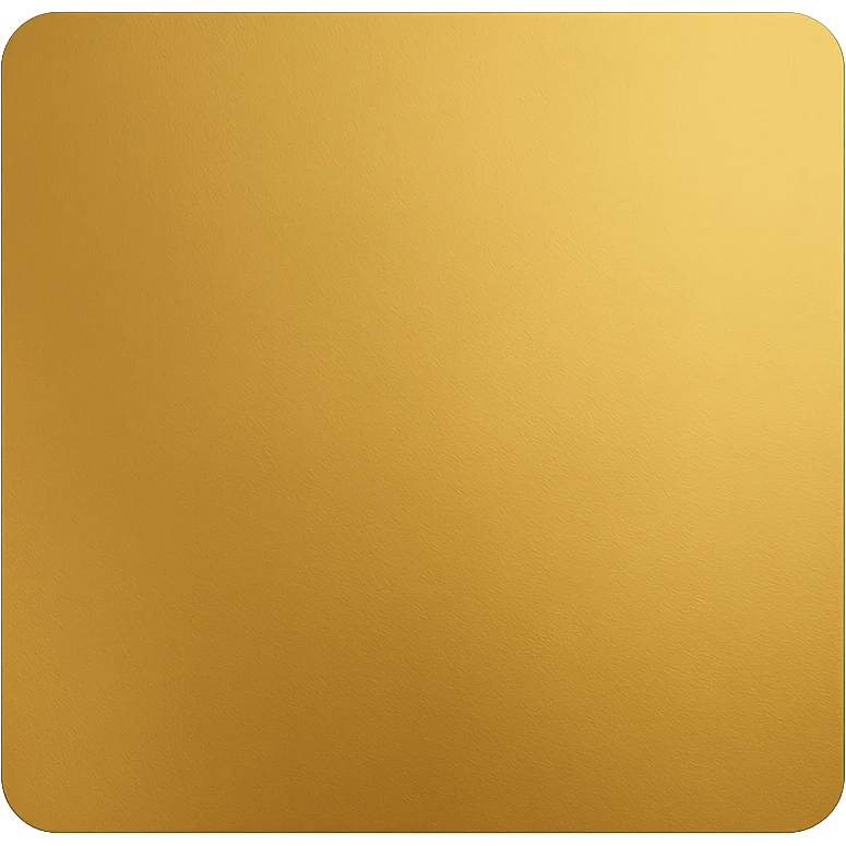 A golden square with a slight gradient, variation 8 emoji