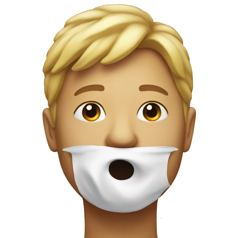 face with air coming out of nose emoji