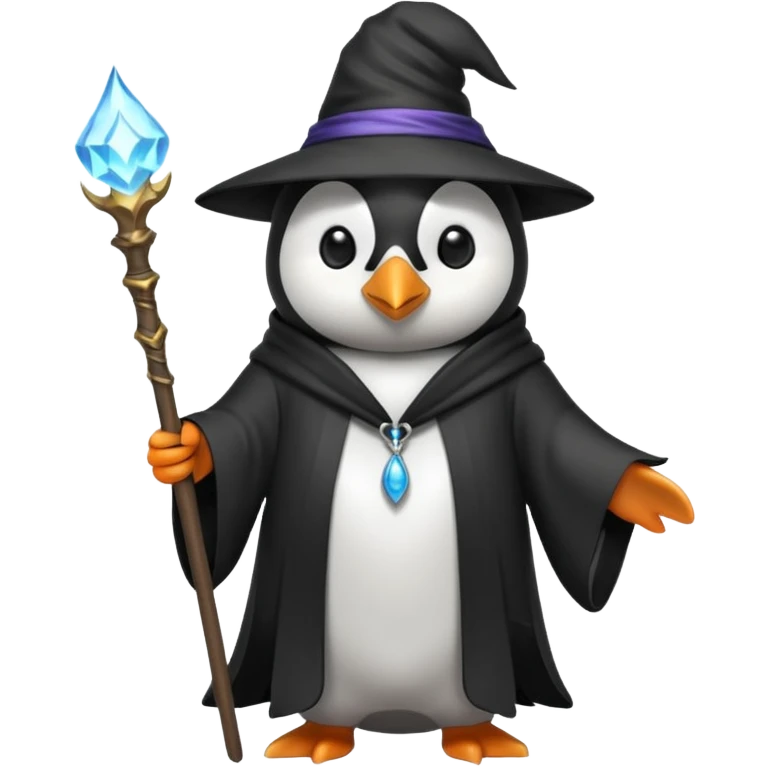 Penguin Wizard emoji