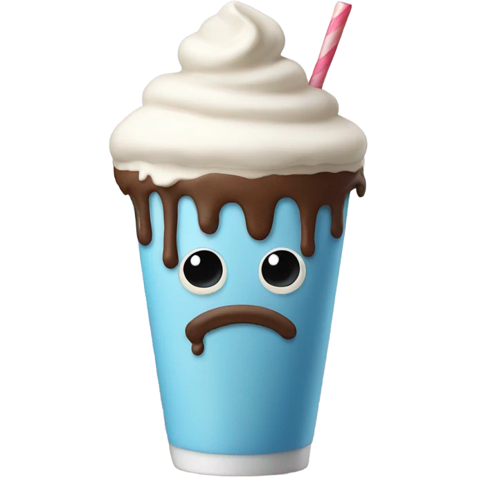 Sad milkshake  emoji