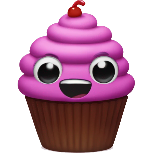 The most evil cupcake emoji