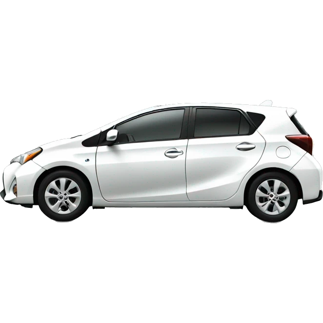 2016 white Toyota aqua  emoji