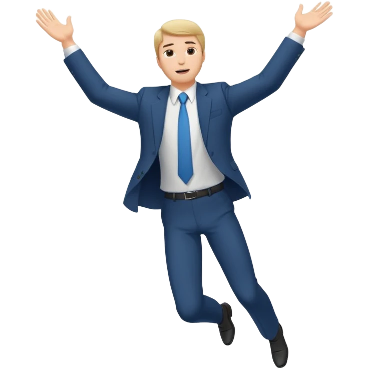 guy fall from sky emoji