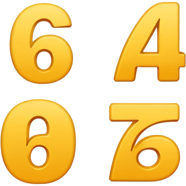 a 6 and a 7 beside the 6 emoji