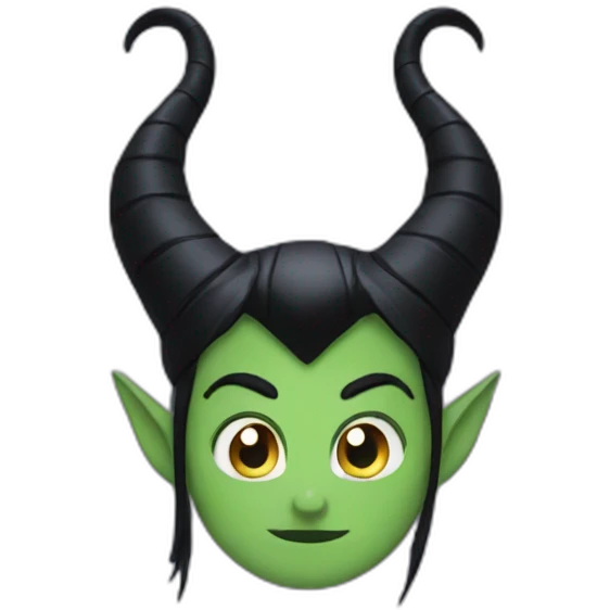 Maleficent horns emoji