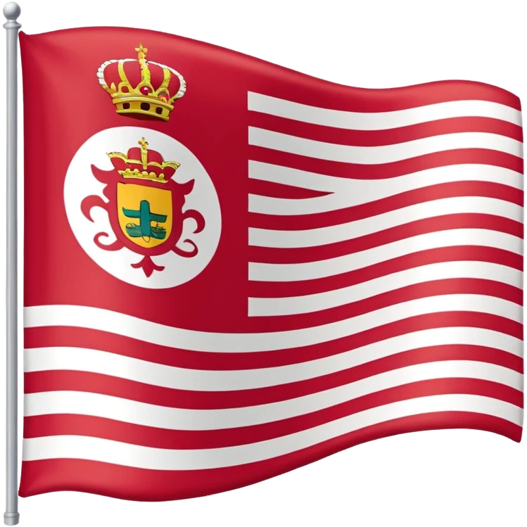 Emoji de la bandera de Málaga, Santander  emoji