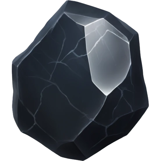 a chunk of obsidian stone emoji