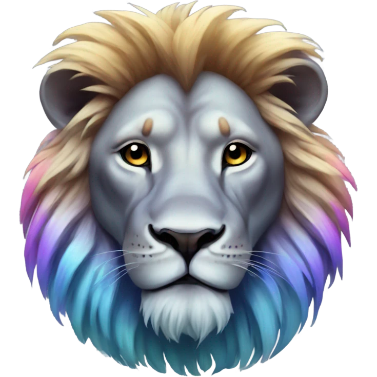 Iridescent lion  emoji