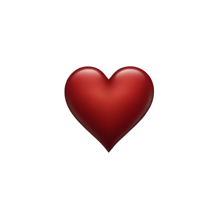 deep red heart emoji
