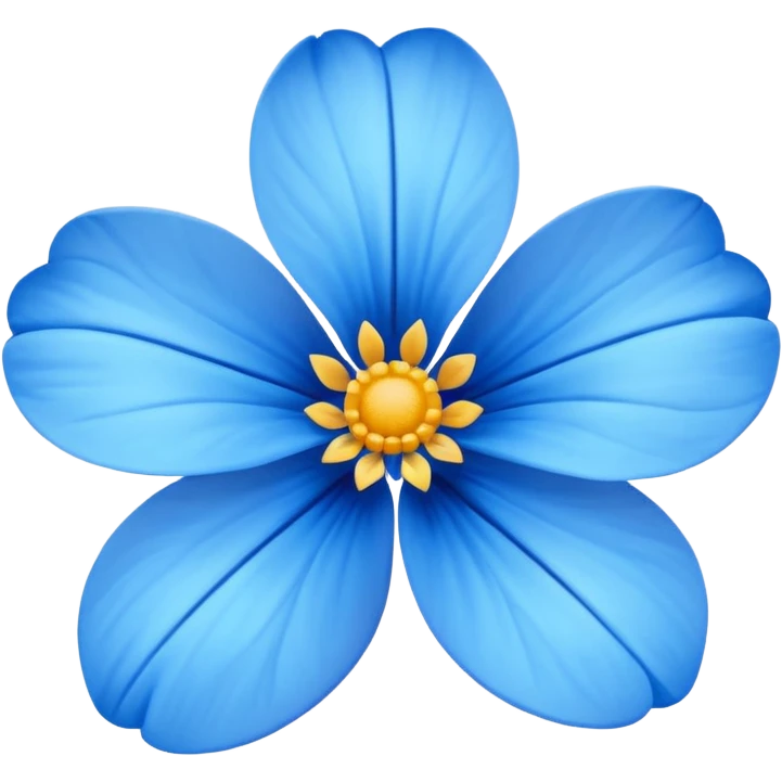 Blue flower emoji