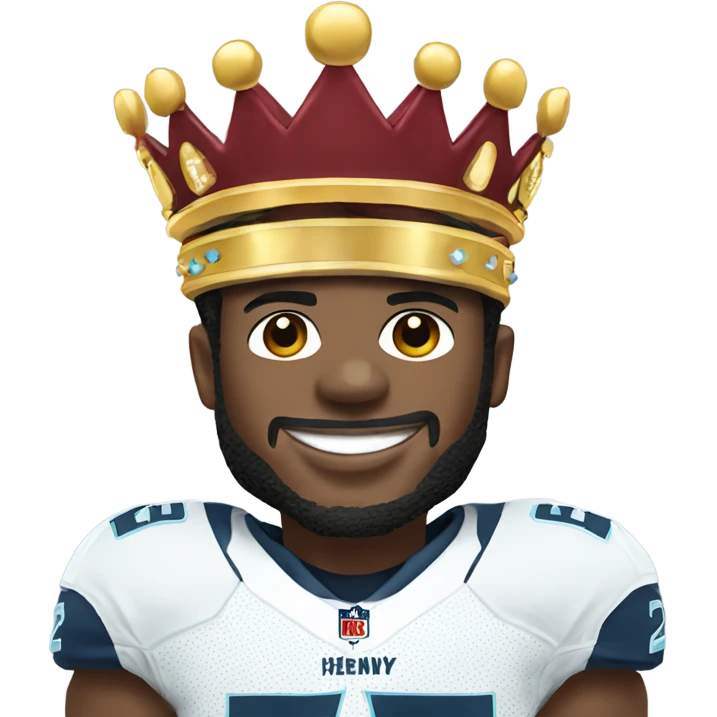 Derrick Henry wearing crown emoji