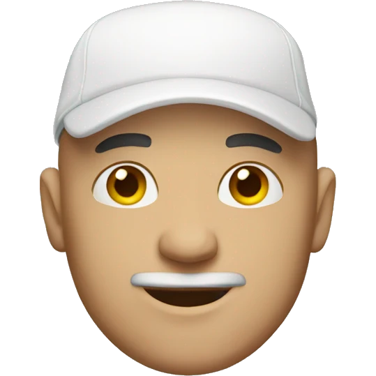 Bald man with cap emoji