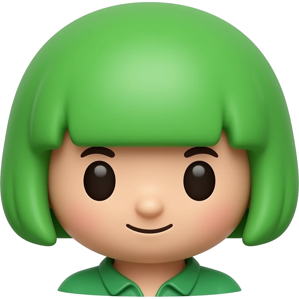 Azme ha un playmobil verde. emoji