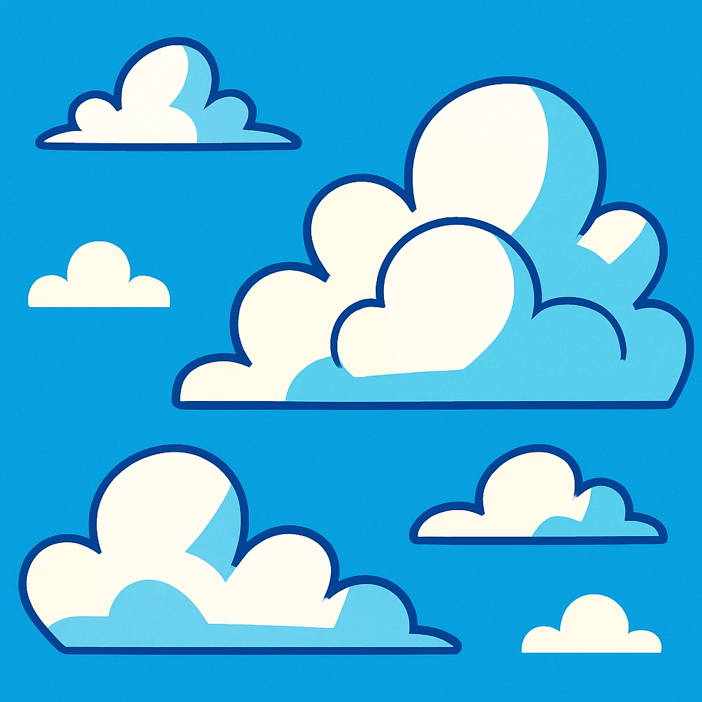 blue sky emoji