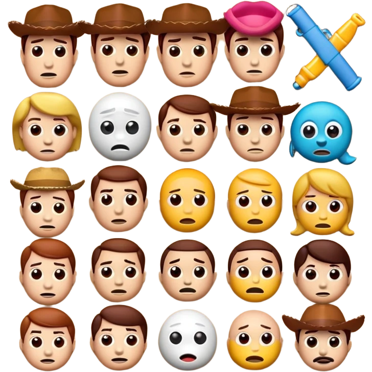 Make me 3 Toy Story emojis emoji
