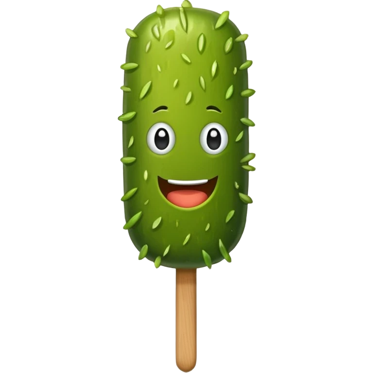 Pickle on a stick emoji