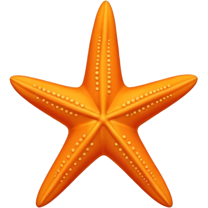 plain orange starfish with no face emoji
