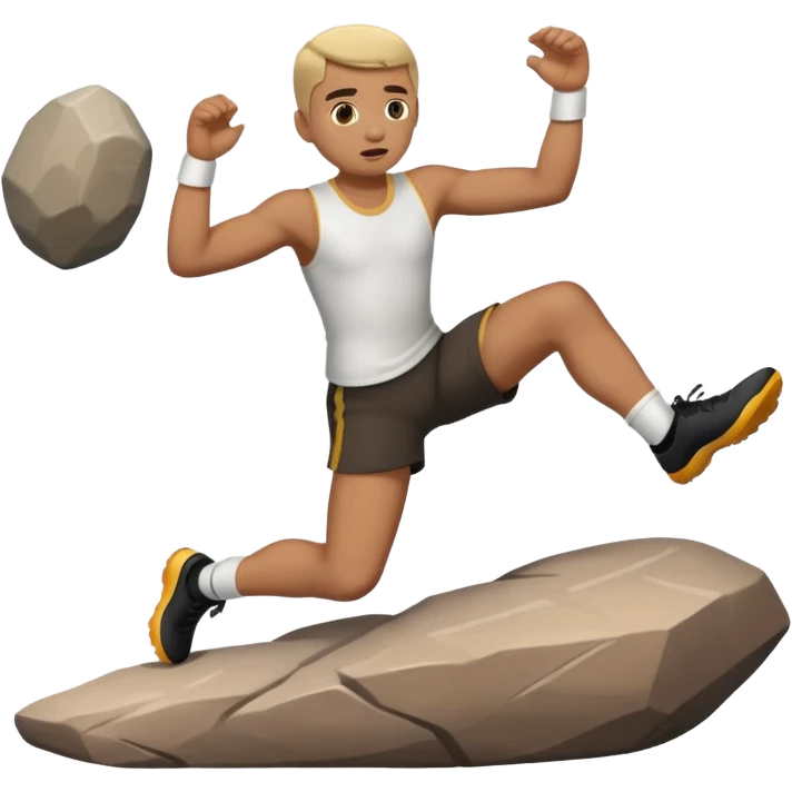 Foot kicking rocks emoji