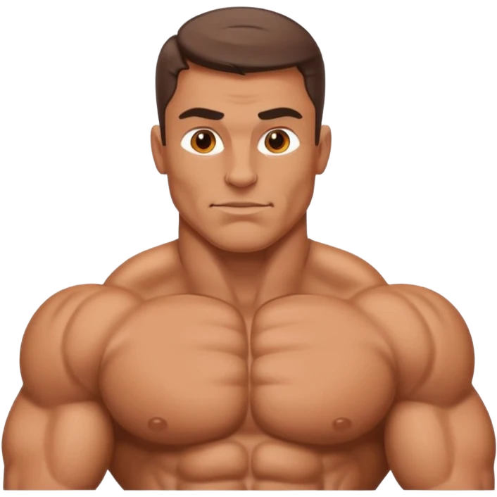 Bound bodybuilder emoji