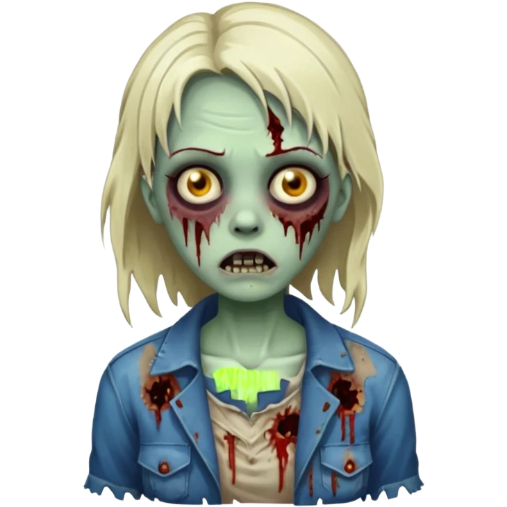 a zombie girl emoji