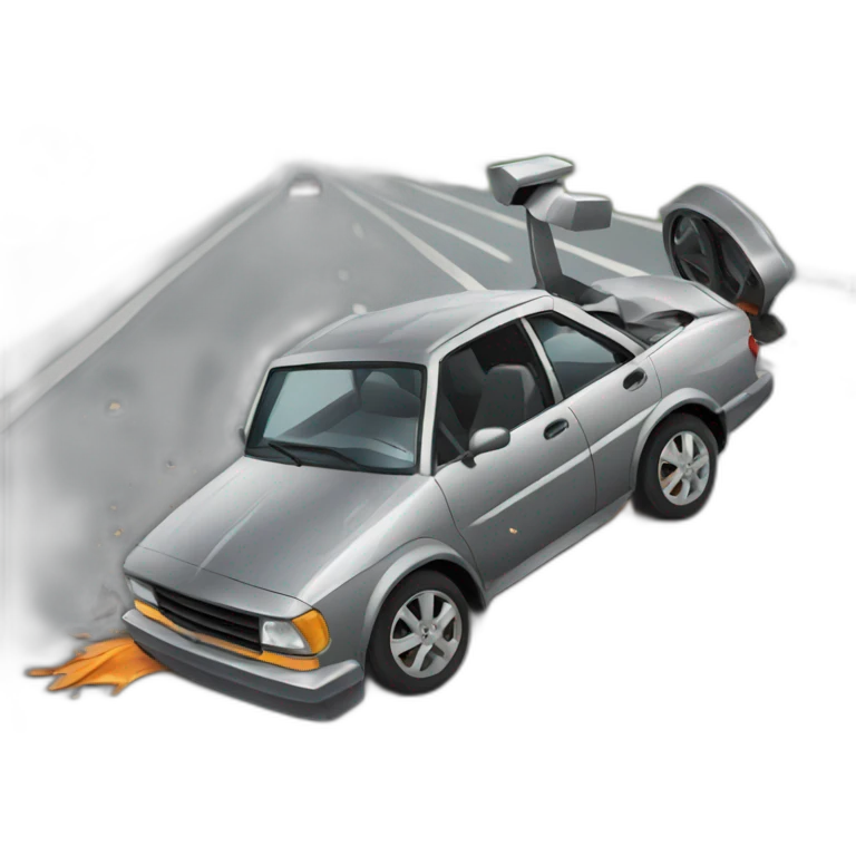 Car crash emoji
