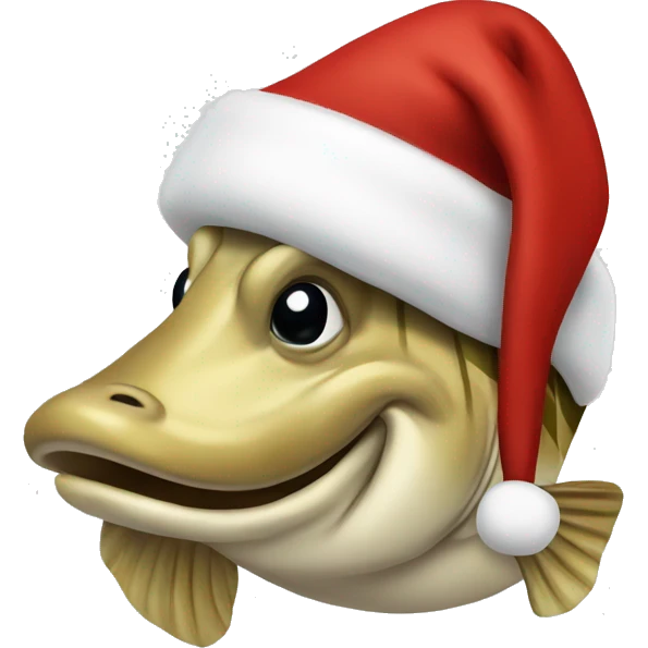 Bass Santa hat emoji