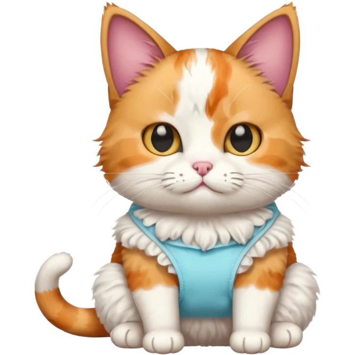 cat wearing a diaper emoji