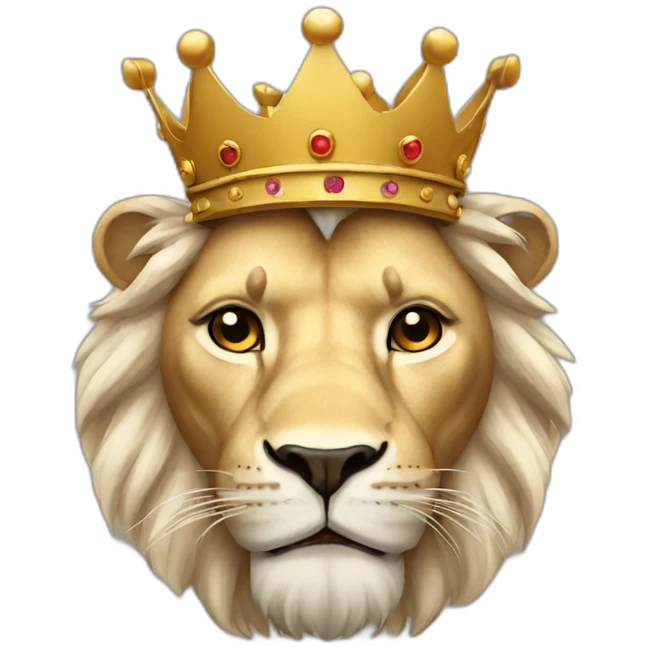 Lion with crown emoji