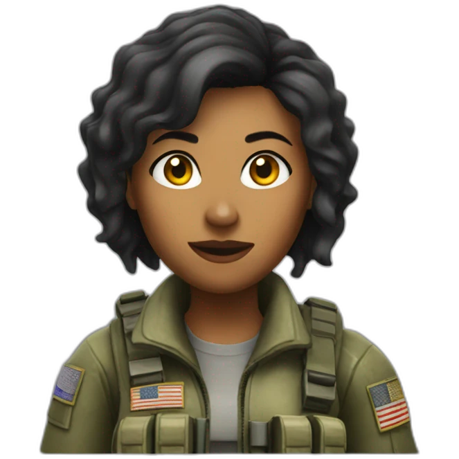 woman playing call of duty emoji