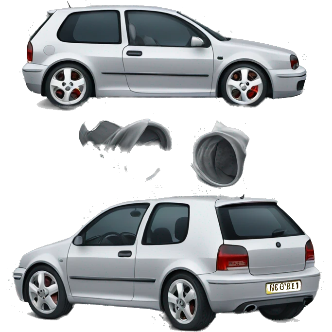 Grey 5 doars golf mk IV emoji