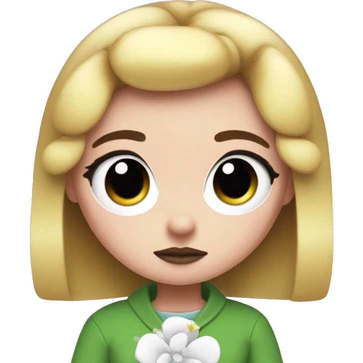 Powerpuff girl blossom emoji