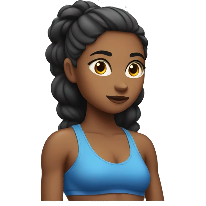 gym girl thinking emoji