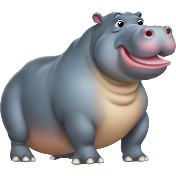 Fat Hippopotamus  emoji