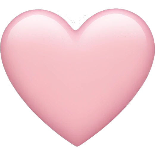 light pink heart emoji