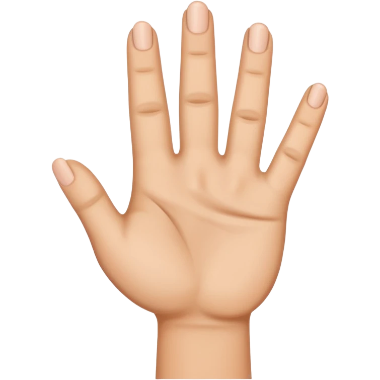 4 finger tucked away emoji