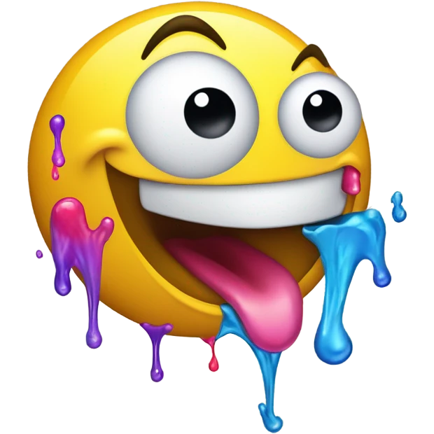 smiley face vomiting emoji