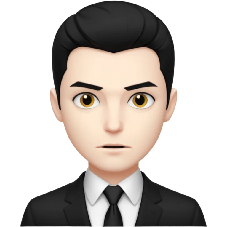 {
      "type": "human",
      "look": "modern vampire, slick hairstyle, dark suit, loosened tie",
      "description": "a modern vampire with a slick hairstyle in a dark suit and loosened tie"
    } emoji