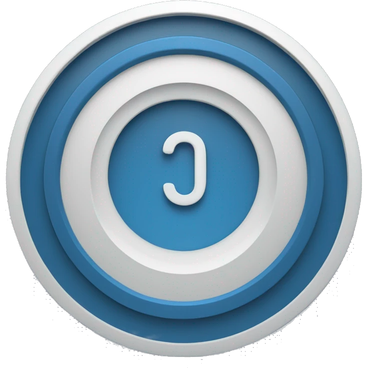 Circulo azul con un símbolo de chek a dentro emoji